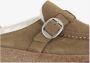 Birkenstock Shearling Muiltjes met Verstelbare Gespband Beige Dames - Thumbnail 5