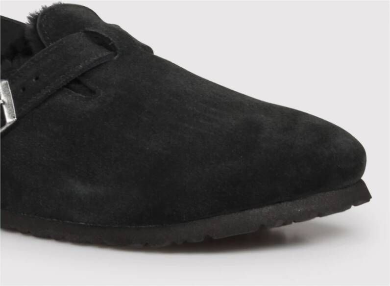 Birkenstock Shearling Slipper met Lamsvacht Binnenzool Black Heren