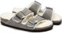 Birkenstock Shearling Stone Coin Arizona Sandalen Gray Dames - Thumbnail 4