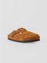 Birkenstock Shearling Suede Klomp Brown Dames - Thumbnail 2