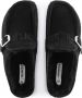 Birkenstock Shearling Suede Leren Mocassin Klomp Black Dames - Thumbnail 5