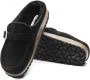 Birkenstock Shearling Suede Leren Mocassin Klomp Black Dames - Thumbnail 6