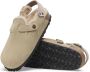 Birkenstock Beige Suède Sandalen met Shearling Voering Beige Dames - Thumbnail 20