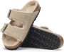 Birkenstock Shearling Taupe Leren Arizona Slippers Beige Heren - Thumbnail 2