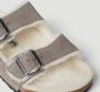 Birkenstock Arizona Shearling Slippers Stone Coin Narrow fit | Grijs | Suède - Thumbnail 54