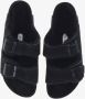 Birkenstock Shearling Zwarte Sandalen Verstelbare Banden Kurk Black Dames - Thumbnail 2