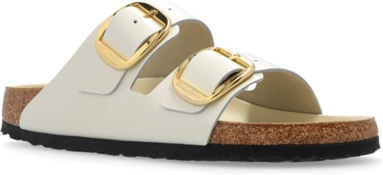 Birkenstock Arizona Big Buckle slides Beige Dames