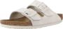 Birkenstock Arizona Antique White Suede Leren Sandalen Beige - Thumbnail 35