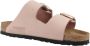 Birkenstock Klassieke Big Buckle Nubuck Leren Sandaal Pink Dames - Thumbnail 19