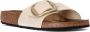 Birkenstock Elegante Big Buckle Nubuck Leren Sandaal Beige Dames - Thumbnail 18