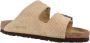 Birkenstock Arizona Leren Sandalen Beige - Thumbnail 9