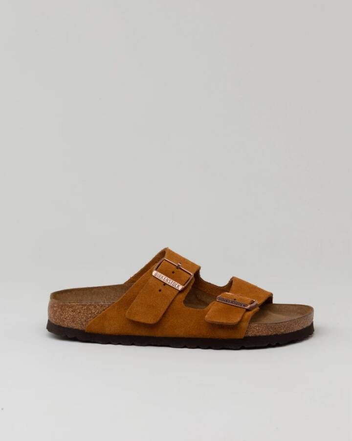 Birkenstock Sliders Bruin Dames