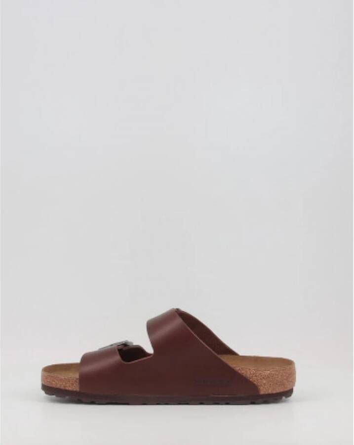 Birkenstock Vintage Wood Roast Sliders Bruin Heren