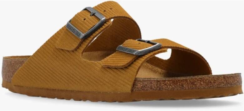 Birkenstock Sliders Bruin Heren