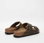 BIRKENSTOCK Arizona | Faded Khaki Kaki Leer Platte sandalen Unisex - Thumbnail 10