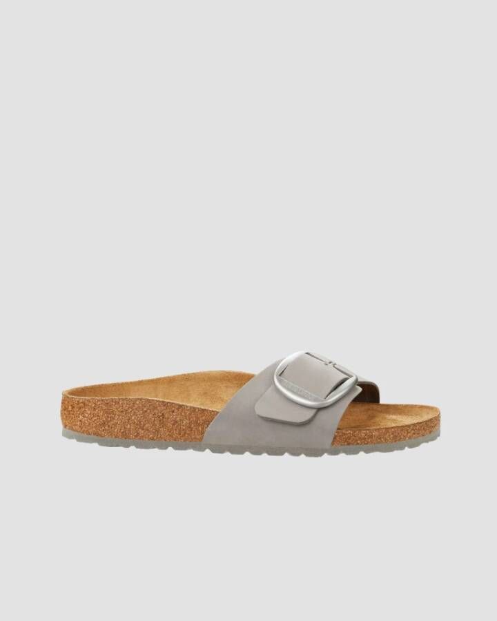 Birkenstock Madrid Big Buckle Sandalen Grijs Dames