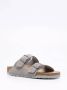 Birkenstock Arizona Antique White Suede Leren Sandalen Beige - Thumbnail 57