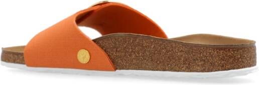 Birkenstock Arizona Grote Gesp Studs slides Oranje Dames