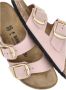 Birkenstock Klassieke Big Buckle Nubuck Leren Sandaal Pink Dames - Thumbnail 7