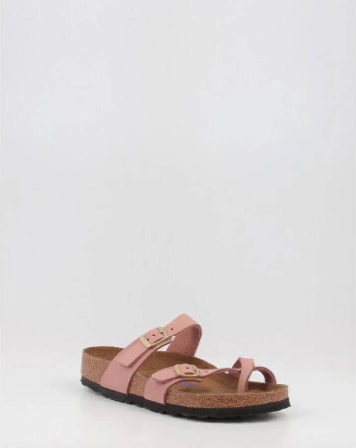 Birkenstock "Mayari SFB Lenb Sandalen" Roze Dames