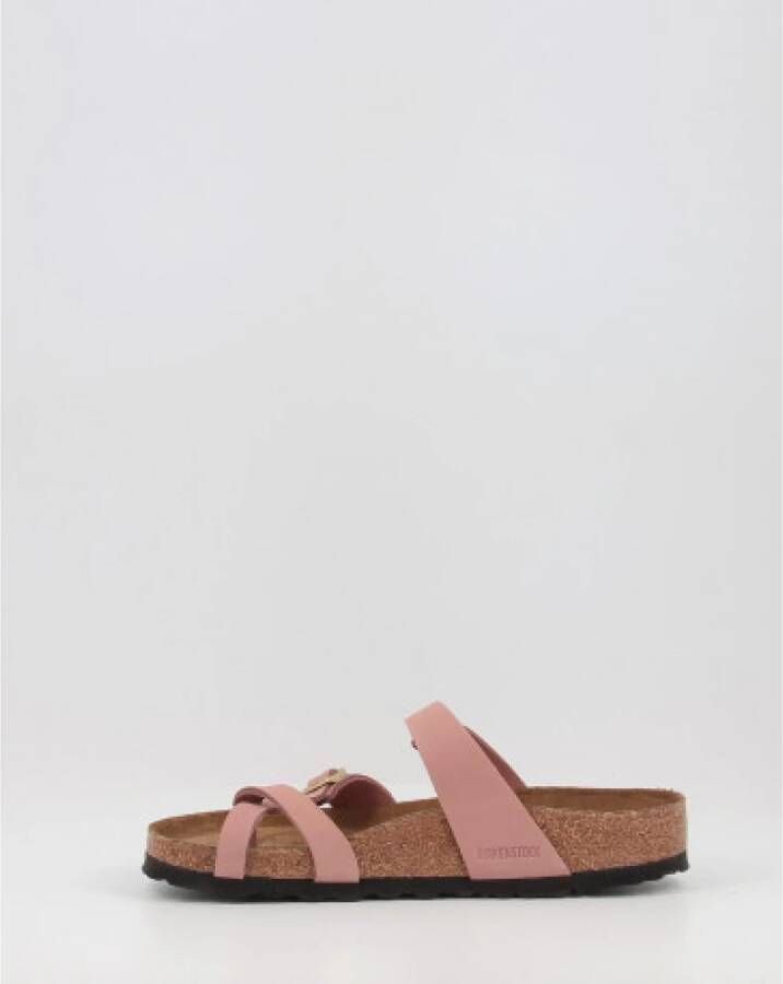 Birkenstock "Mayari SFB Lenb Sandalen" Roze Dames