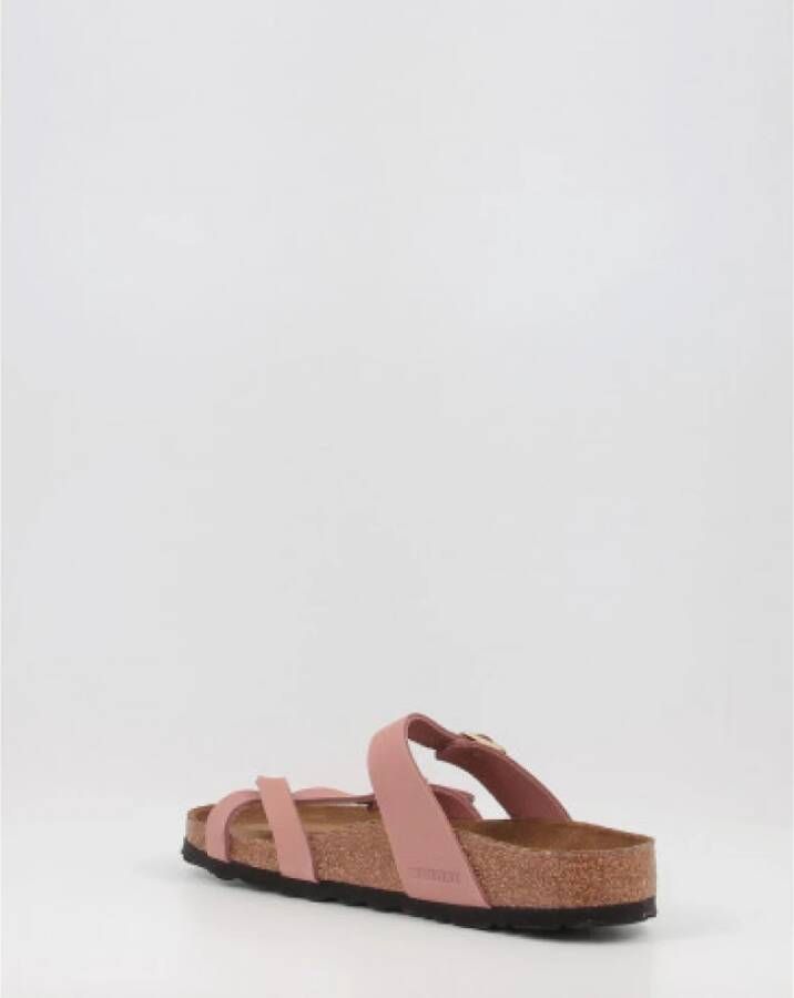 Birkenstock "Mayari SFB Lenb Sandalen" Roze Dames