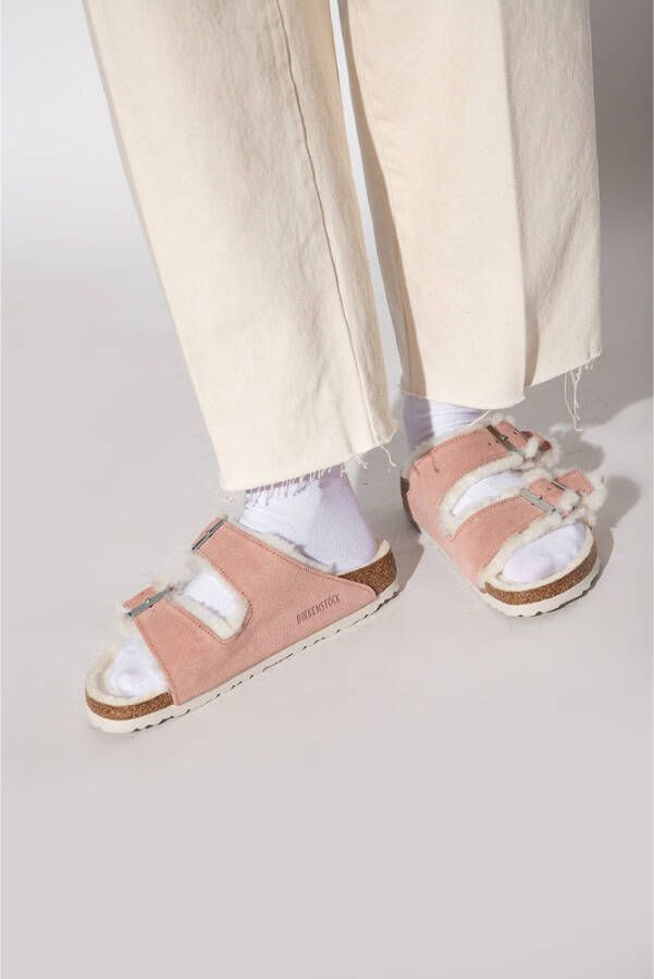 Birkenstock Arizona Shearling -glijbanen Roze Dames