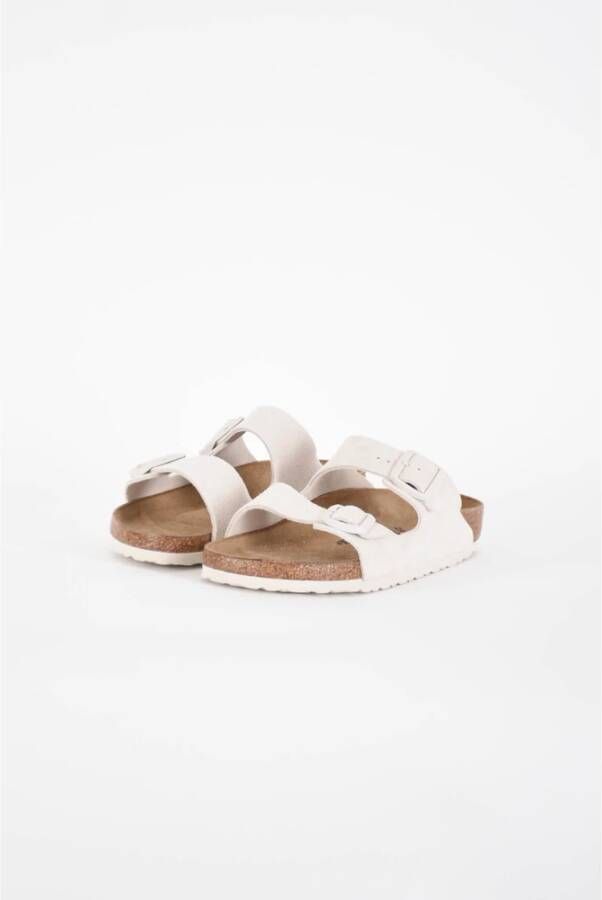 Birkenstock Sliders White Dames