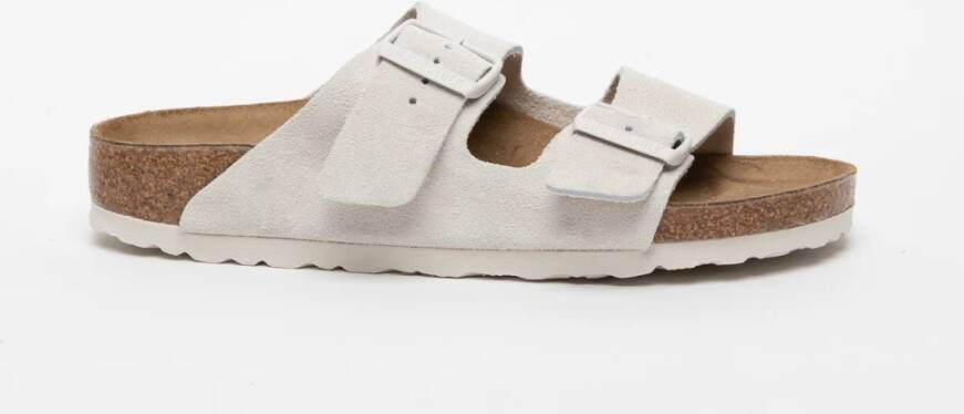 Birkenstock Sliders White Dames