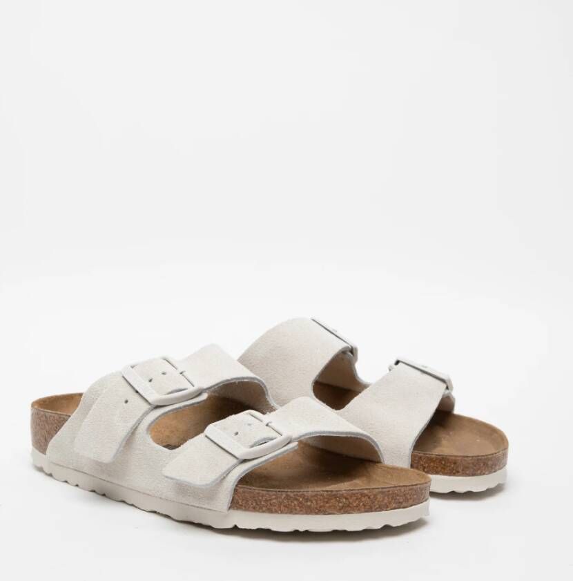 Birkenstock Sliders White Dames