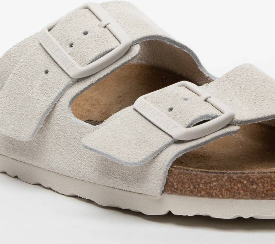 Birkenstock Sliders White Dames