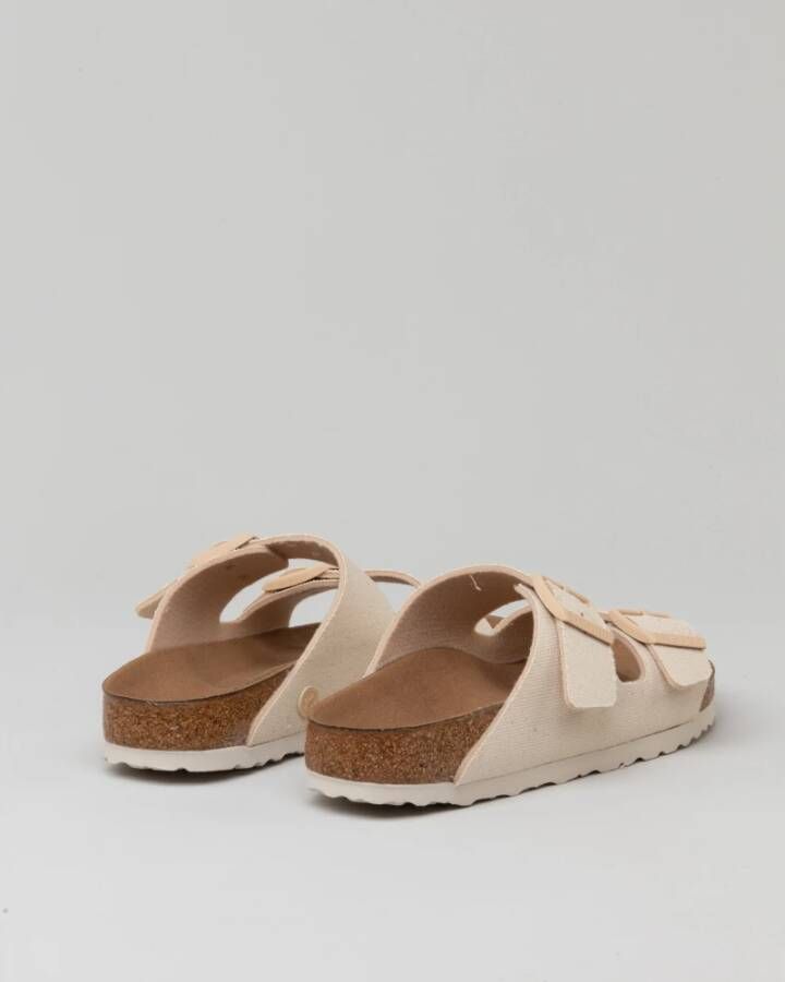 Birkenstock Arizona Eggshell Vegan Sandalen Wit Dames