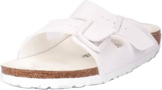 Birkenstock "Zomer Sliders Wit" Wit Dames