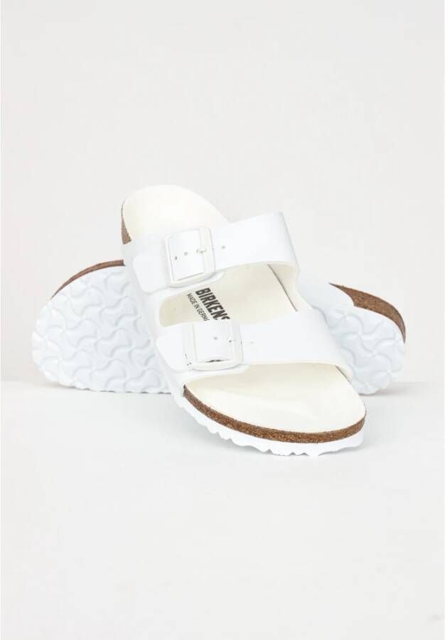 Birkenstock Sliders Wit Unisex