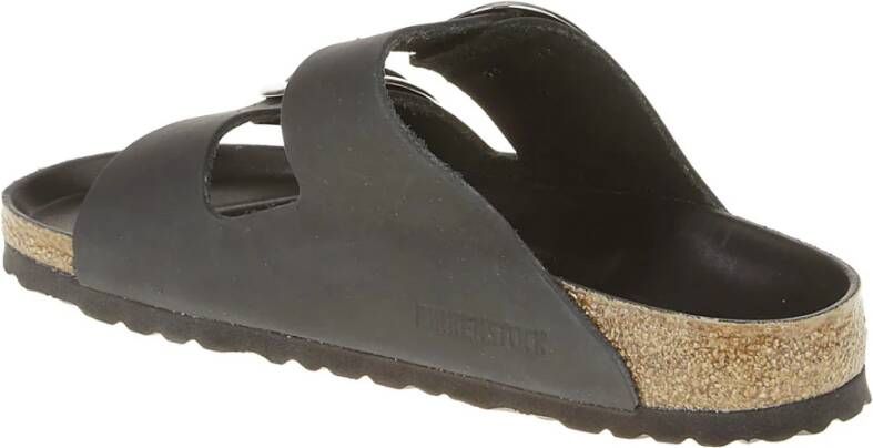 Birkenstock Klassieke zwarte sliders Zwart Dames