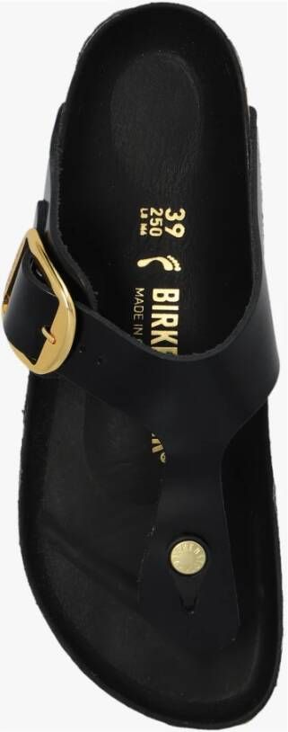 Birkenstock Gizeh Big Buckle slides Zwart Dames