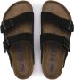 Birkenstock Arizona Suède Sandaal Zwart Heren - Thumbnail 5