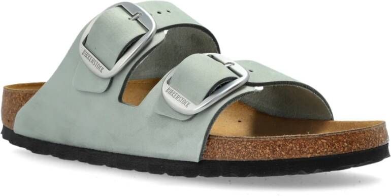 Birkenstock Slides Arizona Big Buckle Blue Dames