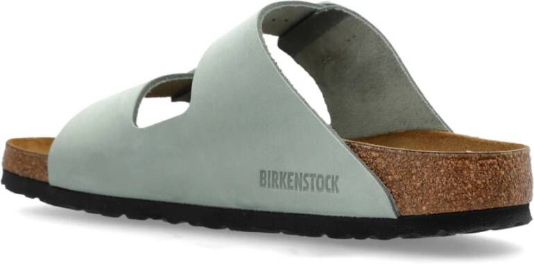 Birkenstock Slides Arizona Big Buckle Blue Dames