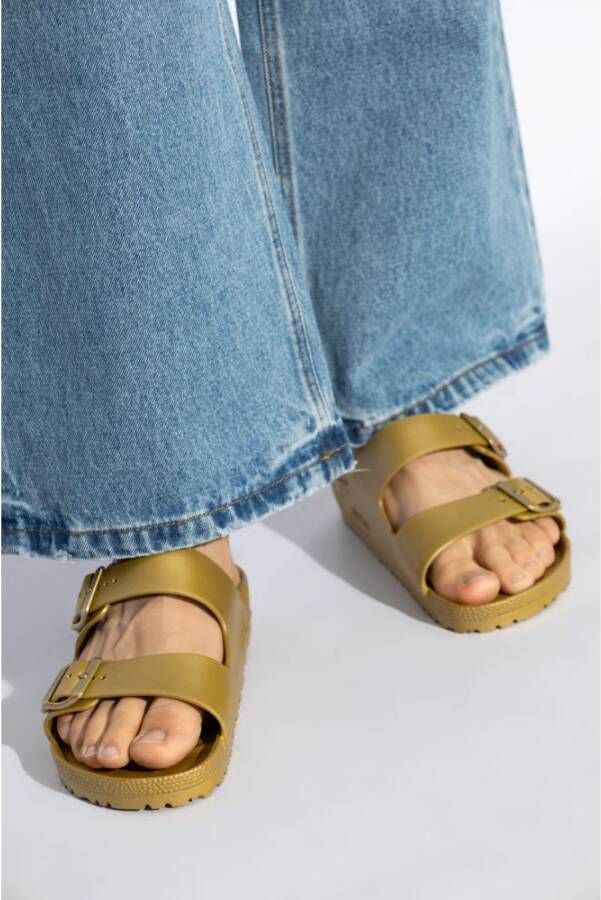 Birkenstock Slides Arizona EVA Yellow Heren