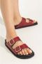 Birkenstock Slides Arizona Lined Red Dames - Thumbnail 2