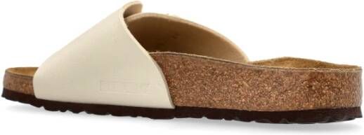 Birkenstock Catalina Cushion Buckle Slides Beige Dames