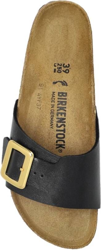 Birkenstock Catalina Cushion Buckle Slides Black Dames