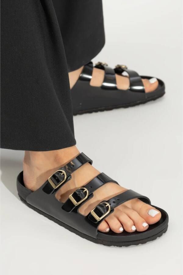 Birkenstock Florida Fresh Slides Black Dames