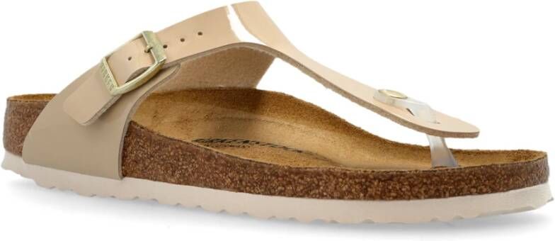 Birkenstock Slides Gizeh BS Beige Dames