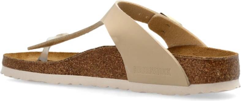 Birkenstock Slides Gizeh BS Beige Dames