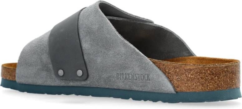 Birkenstock Kyoto Slides Gray Heren