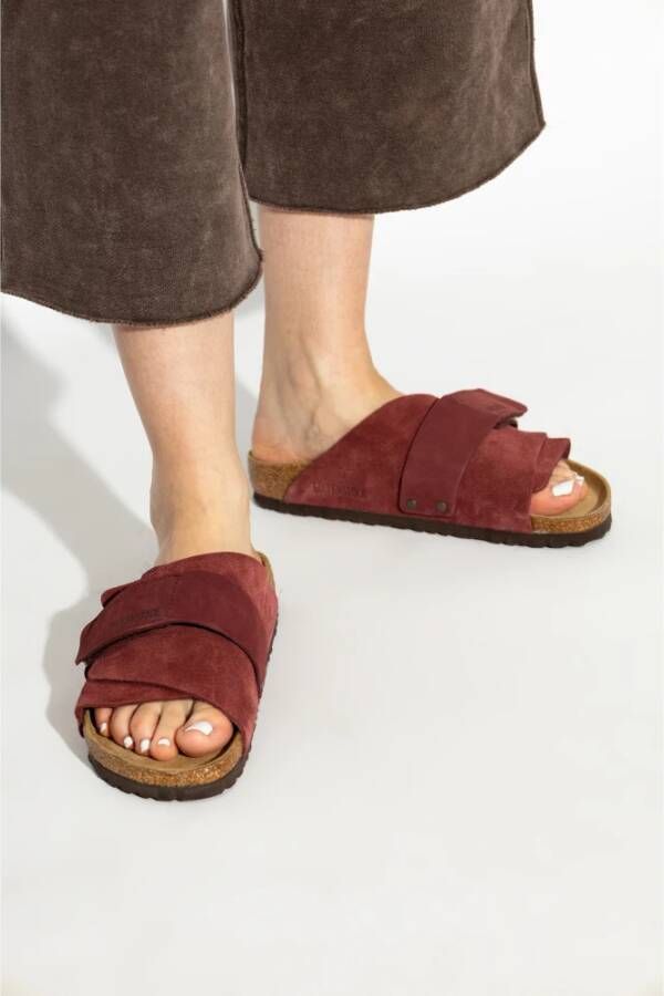 Birkenstock Slides Kyoto Red Dames