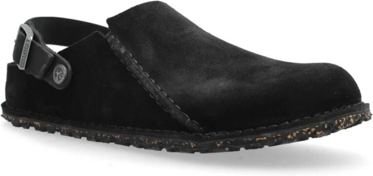 Birkenstock Lutry Premium Suède Slippers Black Dames