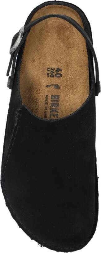 Birkenstock Lutry Premium Suède Slippers Black Dames